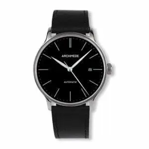 Archimede 1950-1 Stainless Steel / Black / Black Leather UA8069-A2.1