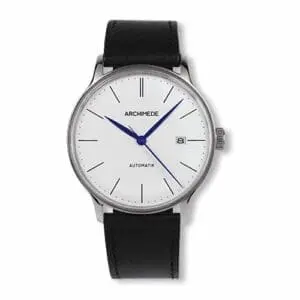 Archimede 1950-1 Stainless Steel / Silver / Black Leather UA8069-A1.1