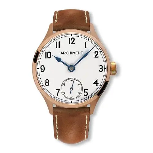 Archimede DeckWatch Bronze / Silver / Brown Leather UA7929-H1.2-BR