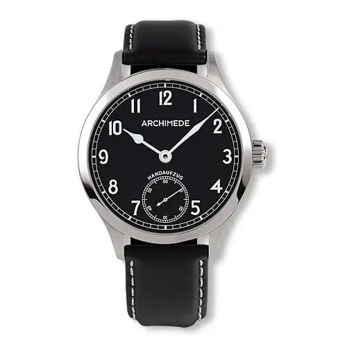 Archimede DeckWatch Stainless Steel / Black / Black Leather UA7952-H2.1
