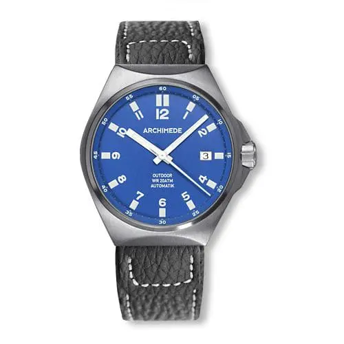 Archimede OutDoor 39 Protect Stainless Steel / Blue / Leather UA8239-A3.1-H