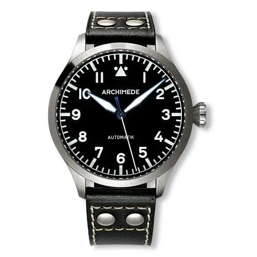 Archimede Pilot 45 Automatic Stainless Steel / Black UA7949-A1.1