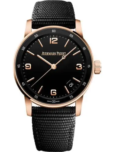 Audemars Piguet CODE 11.59 Automatic Pink Gold Black Fabric 15210OR.OO.A002KB.01