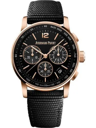Audemars Piguet CODE 11.59 Chronograph Selfwinding Pink Gold Black Fabric 26393OR.OO.A002KB.01