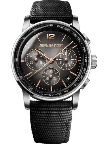 Audemars Piguet CODE 11.59 Chronograph Selfwinding White Gold Rose Gold Grey Fabric 26393CR.OO.A002KB.01