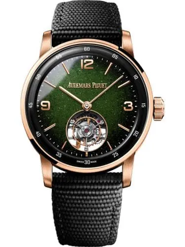 Audemars Piguet CODE 11.59 Tourbillon Selfwinding Ceramic - Pink Gold Green Aventurine 26396NR.OO.D002KB.01