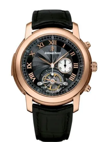 Audemars Piguet Jules Audemars Minute Repeater Tourbillon Chronograph Pink Gold Black 26050OR.OO.D002CR.01