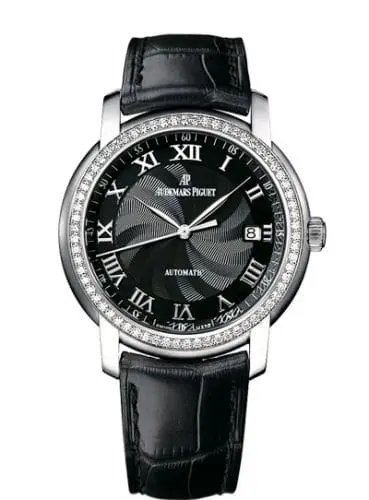 Audemars Piguet Jules Audemars Selfwinding White Gold Diamond Black 15140BC.ZZ.A002CR.03