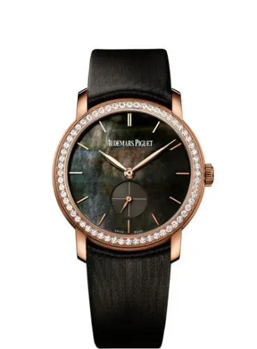 Audemars Piguet Jules Audemars Small Seconds Pink Gold Diamond Black MOP 77240OR.ZZ.A009SU.01