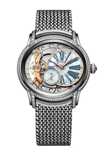 Audemars Piguet Millenary Hand-wound White Gold Mother of Pearl Bracelet 77247BC.ZZ.1272BC.01