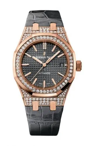 Audemars Piguet Royal Oak 15452 Selfwinding Pink Gold Slate Strap 15452OR.ZZ.D003CR.01