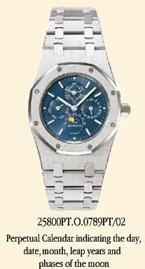 Audemars Piguet Royal Oak 25800 Perpetual Calendar Platinum Blue 25800PT.O.0789PT.02