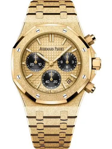 Audemars Piguet Royal Oak Chronograph 41 Frosted Yellow Gold Champagne Japan 26240BA.GG.1324BA.01