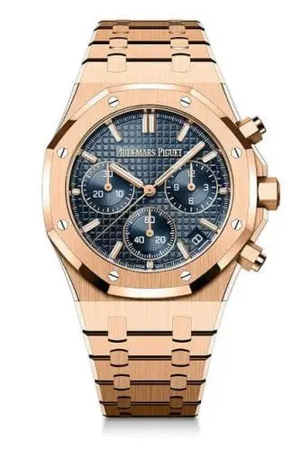 Audemars Piguet Royal Oak Chronograph 41 Pink Gold Blue 50th Anniversary 26240OR.OO.1320OR.0