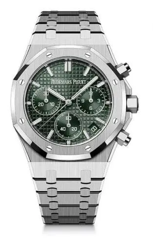 Audemars Piguet Royal Oak Chronograph 41 Stainless Steel Green 50th Anniversary 26240ST.OO.1320ST.04
