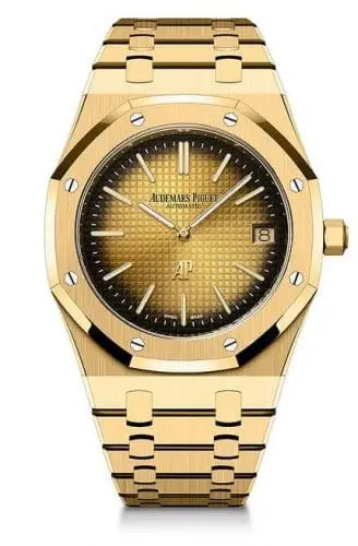 Audemars Piguet Royal Oak Extra-Thin Yellow Gold Champagne 50th Anniversary 16202BA.OO.1240BA.01