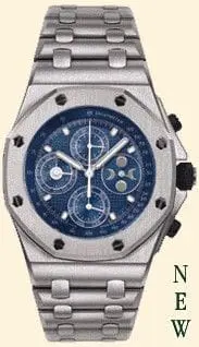 Audemars Piguet Royal Oak OffShore 25854 Perpetual Calendar White Gold Blue 25854BC.O.1150BC.01