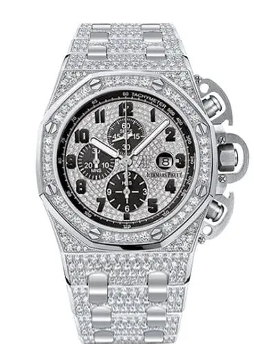 Audemars Piguet Royal Oak OffShore 26215 T3 White Gold Diamond Bracelet 26215BC.ZZ.1239BC.01