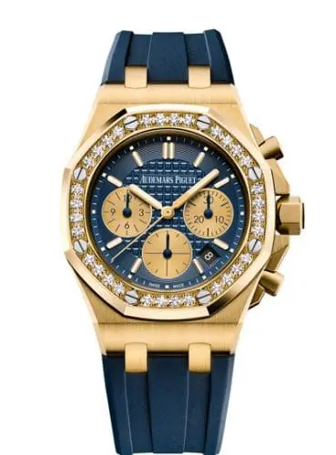 Audemars Piguet Royal Oak OffShore 26231 Lady Chronograph Yellow Gold Blue Diamond 26231BA.ZZ.D027CA.01