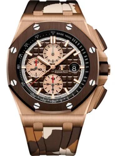 Audemars Piguet Royal Oak Offshore 42 Pink Gold Ceramic Brown Rubber 26401RO.OO.A087CA.01