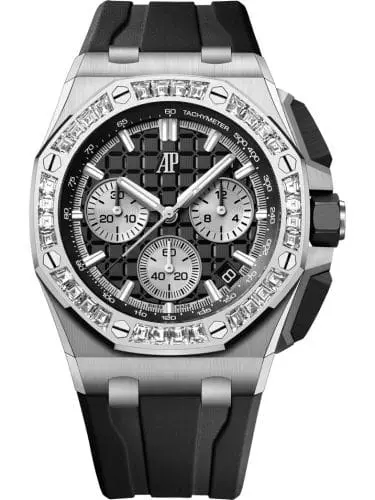 Audemars Piguet Royal Oak Offshore 43 White Gold - Baguette Black 26424BC.ZZ.D002CA.01