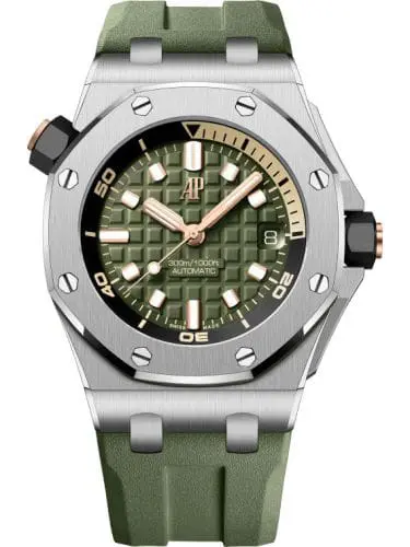 Audemars Piguet Royal Oak Offshore Diver Stainless Steel Green 15720ST.OO.A052CA.01