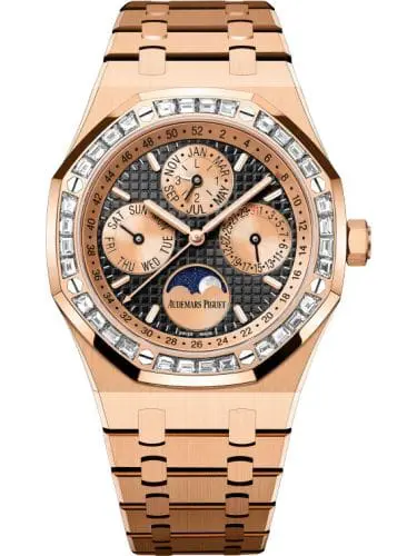 Audemars Piguet Royal Oak Perpetual Calendar 41 Pink Gold - Baguette Black 26614OR.ZZ.1220OR.01