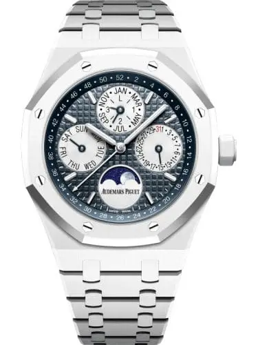 Audemars Piguet Royal Oak Perpetual Calendar 41 White Ceramic Blue 26579CB.OO.1225CB.01