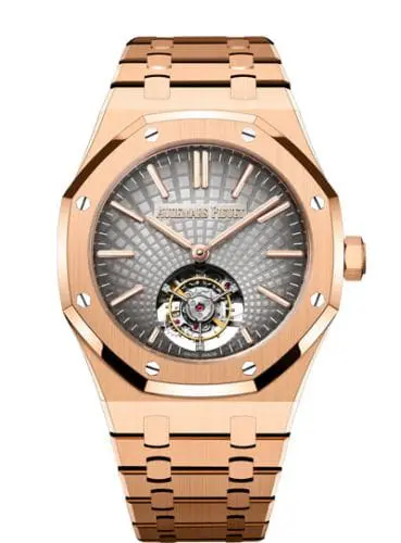 Audemars Piguet Royal Oak Self-Winding Flying Tourbillon Pink Gold Grey 26530OR.OO.1220OR.01