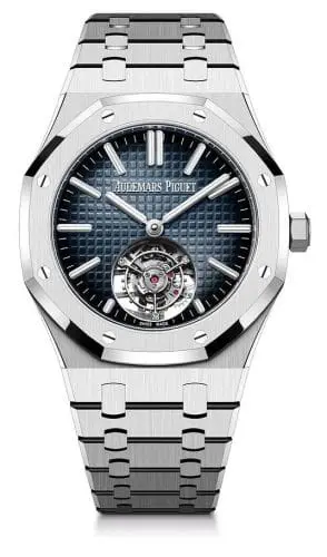 Audemars Piguet Royal Oak Self-Winding Flying Tourbillon Stainless Steel Blue 50th Anniversary 26730ST.OO.1320ST.01