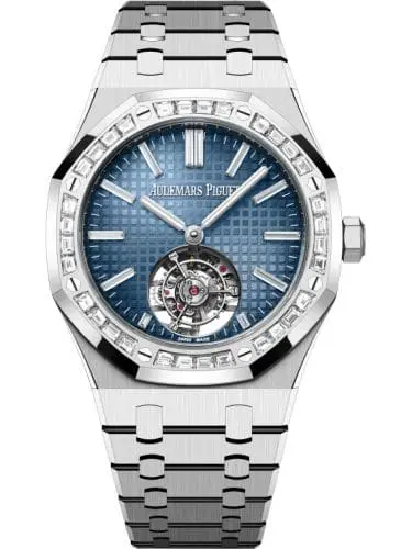 Audemars Piguet Royal Oak Self-Winding Flying Tourbillon White Gold - Diamond Smoked Blue 26730BC.ZZ.1320BC.02