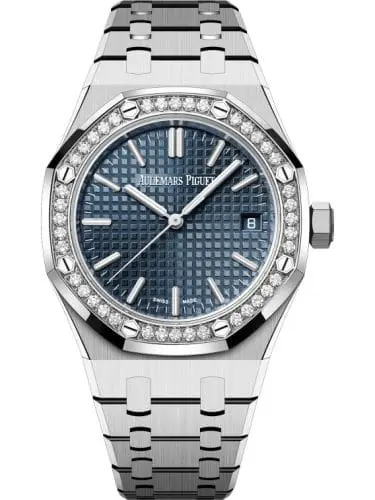 Audemars Piguet Royal Oak Selfwinding 37 Stainless Steel - Diamond Blue 15551ST.ZZ.1356ST.05