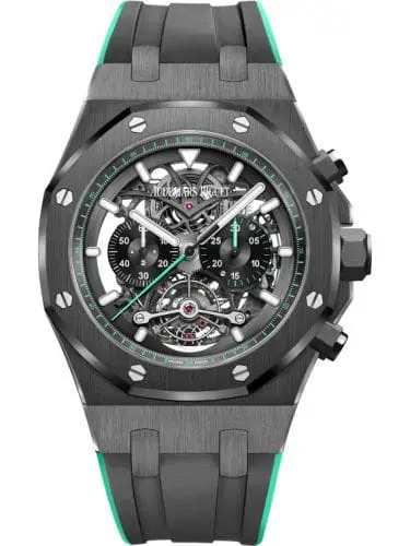 Audemars Piguet Royal Oak Tourbillon Chronograph Openworked Ceramic Green 26343CE.OO.D002CA.03