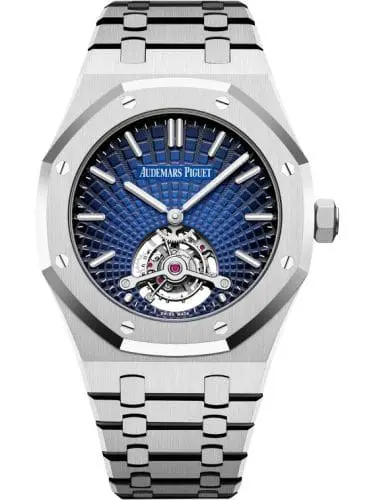 Audemars Piguet Royal Oak Ultra Thin Tourbillon Platinum Smoked Blue Evolutive 26522PT.OO.1220PT.01