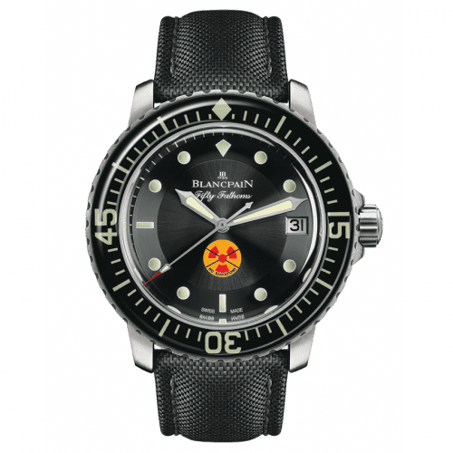 Blancpain Fifty Fathoms Tribute to Fifty Fathoms / Stainless Steel / Black / Black Canvas 5015B-1130-52