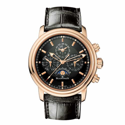 Blancpain Léman Chronographe Flyback Quantième Perpétuel Red Gold / Black / Alligator 2685F-3630-53B2685F-3630-53B