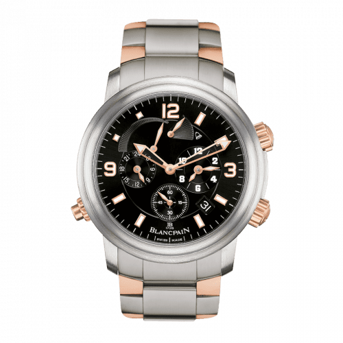 Blancpain Léman Réveil GMT Titanium / Red Gold / Black / Bracelet 2041-12A30-98A.B