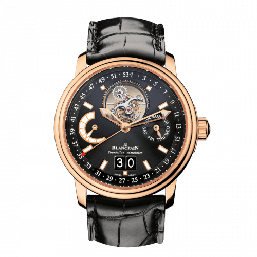 Blancpain Léman Tourbillon Semainier Grande Date Red Gold / Black / Alligator 2925-3630-53B