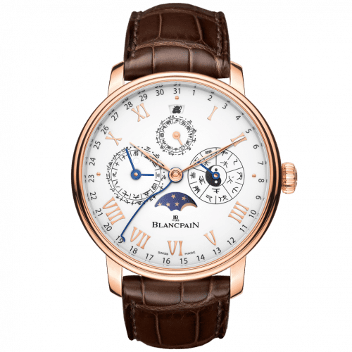 Blancpain Villeret Calendrier Chinois Traditionnel Red Gold / White 00888-3631-55B