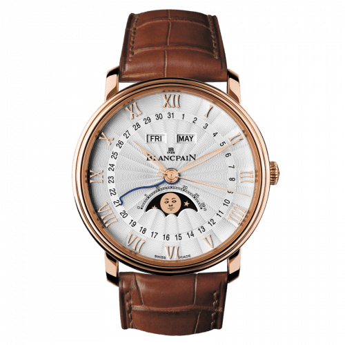 Blancpain Villeret Quantième Complet Demi-Savonette Red Gold / Opalin 6664-3642-55B