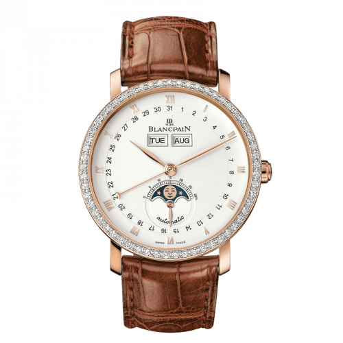 Blancpain Villeret Quantième Complet Red Gold / White / Diamond 6263-2942-55B