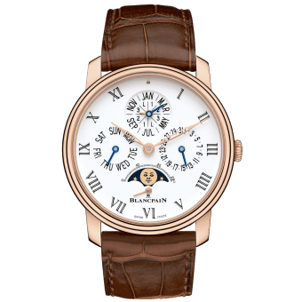 Blancpain Villeret Quantieme Perpetuel 8 Jours Red Gold / Enamel 6659-3631-55B