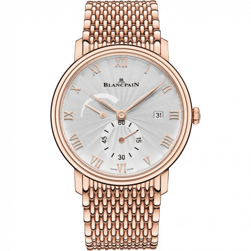 Blancpain Villeret Ultraplate Power Reserve Date Red Gold / Stamped Opaline 6606A-3642-MMB