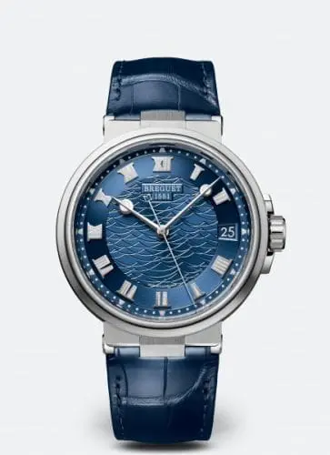 Breguet Marine 5517 White Gold / Blue / Alligator 5517BB/Y2/9ZU