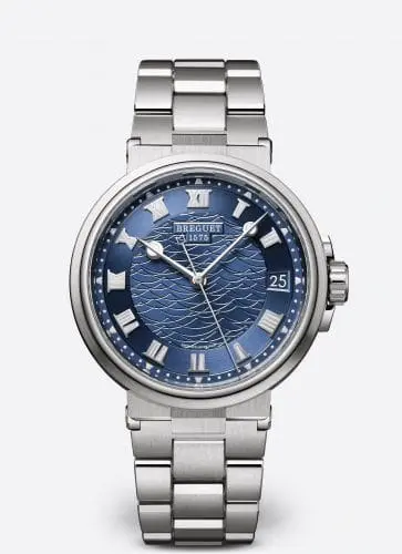 Breguet Marine 5517 White Gold / Blue / Bracelet 5517BB/Y2/BZ0