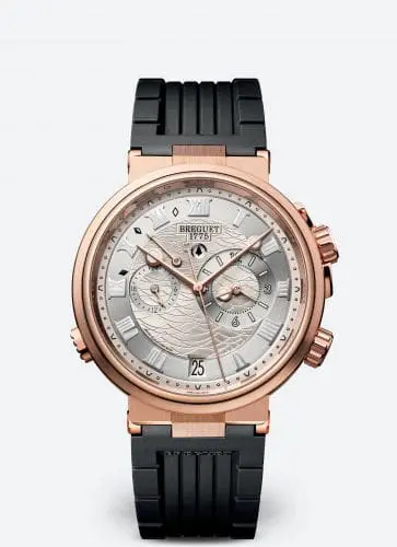 Breguet Marine Alarme Musicale Rose Gold / Silver / Rubber 5547BR/12/5ZU