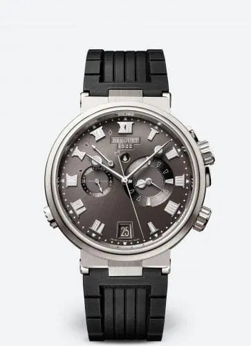 Breguet Marine Alarme Musicale Titanium / Grey / Rubber 5547TI/G2/5ZU