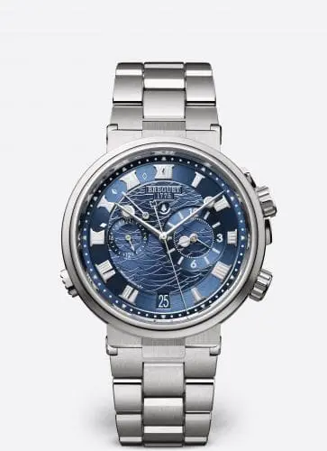 Breguet Marine Alarme Musicale White Gold / Blue / Bracelet 5547BB/Y2/BZ0
