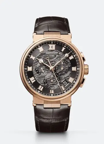 Breguet Marine Chronograph 5527 Rose Gold / Grey / Alligator 5527BR/G3/9WV