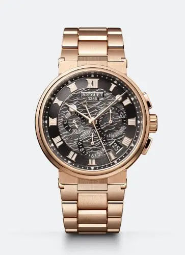 Breguet Marine Chronograph 5527 Rose Gold / Grey / Bracelet 5527BR/G3/RW0